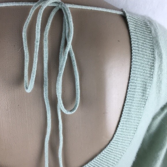 Arden B 100% Cashmere Pistachio Green Long Sleeve sweater S - Picture 7 of 9